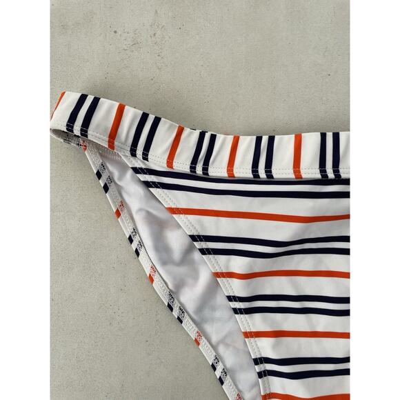 Cupshe Swim Bikini Bottom Multicolor Striped Swimwear - Picture 4 of 8